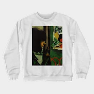 Smoking in the alley Crewneck Sweatshirt